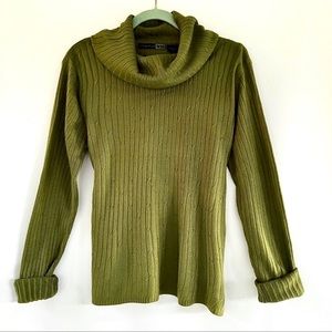 Vintage Studio Cowl Neck Sweater Sage Green size Large